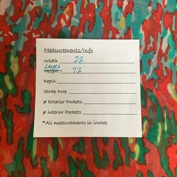 Red, Turquoise & Green Scarf - Picture 2 of 3